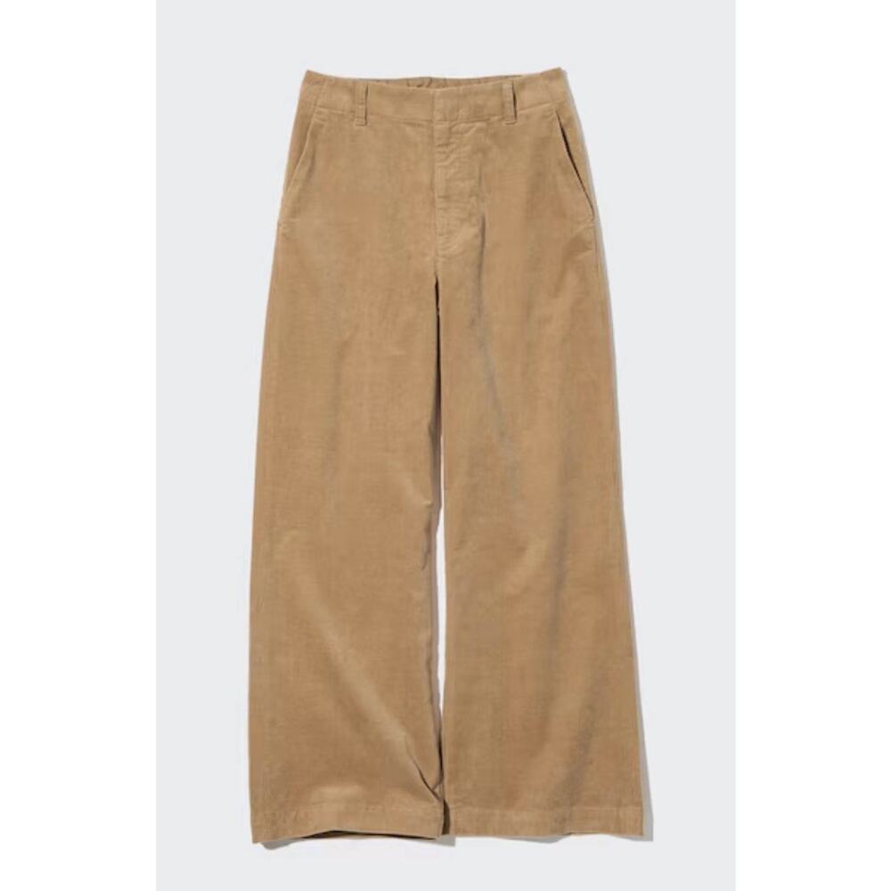 Uniqlo Beige Wide Leg Corduroy Pants Women’s Sz. L/31